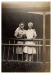 Nurses Jill Crossan and Olga Freestone at Tannachy Hospital ca. 1940