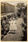 Nurses Olga Freestone and Dorothy Bradley at Tannachy Hospital ca. 1940