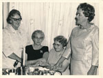 Retired/retiring Rockhampton nursing sisters at a function June 1970