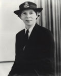 Sister Edna May Weber (later Edna May Besch) in RAAF Nursing Service uniform ca. 1945