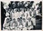 Nurses at the Rockhampton Hospital on the day of their final examinations in 1954