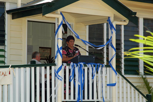 Mrs Elaine Williams delivering Welcome to Country