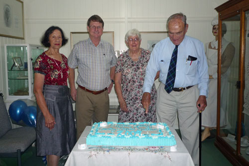 Cutting the Celebration Cake at the Official Opening of the Country Hospital Museum