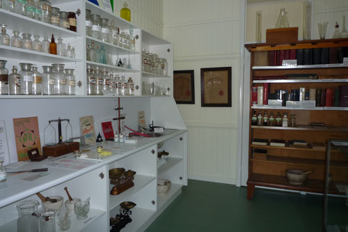 The Pharmacy Room in the Country Hospital Museum at the Rockhampton Heritage Village