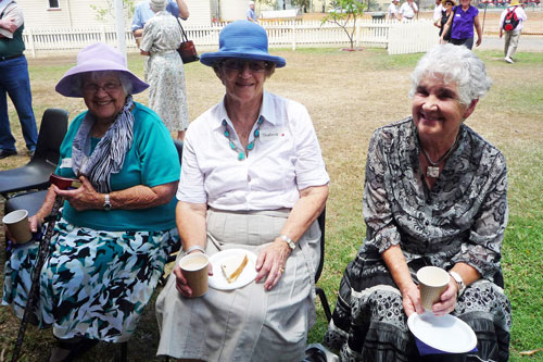 Guests enjoy morning tea at the Official Opening of the Country Hospital Museum