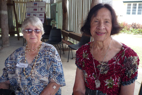 Elizabeth and Norma West chat after the Official Opening of the Country Hospital Museum