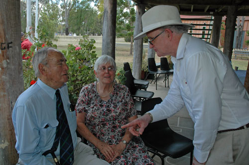 Dr Don Kane with ACHHA Patron and President following the opening of the Country Hospital Museum