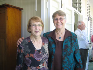 Del Leitgeb and Kay Smith at function to showcase the new Country Hospital Museum Building