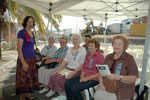 Norma West with Commemorative Wake participants