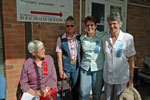 Yvonne Kelley with guests at the Commemorative Wake for the Rockhampton Hospital Nurses' Quarters