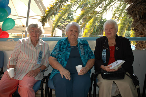 Former Nurses' Quarters residents exchange stories