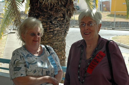 Denise Daley and Yvonne Kelley at the Commemorative Wake