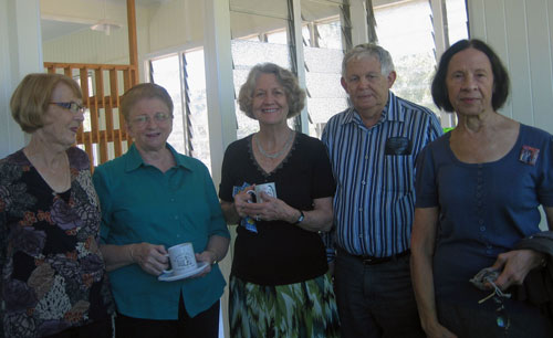 Robert Philp with ACHHA members at a function to showcase the new Country Hospital Museum Building