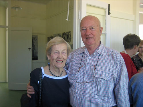 Dr Tom Dewar and Mrs Norma Gold at a function to showcase the new Country Hospital Museum Building