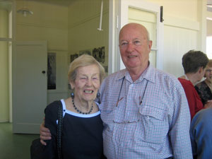 Dr Tom Dewar and Mrs Norma Gold at a function to showcase the new Country Hospital Museum Building